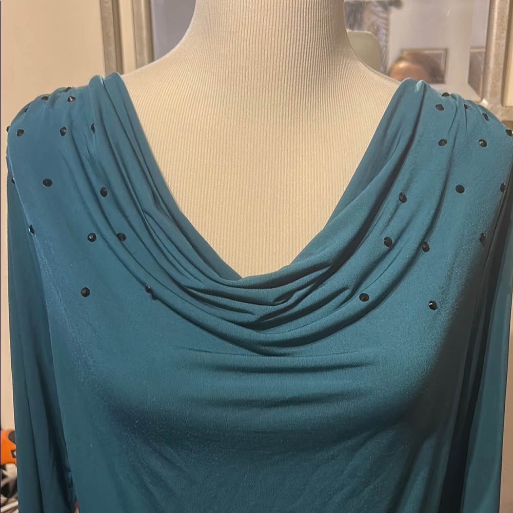 Sofia By Sofia Vergara Teal Top - image 2